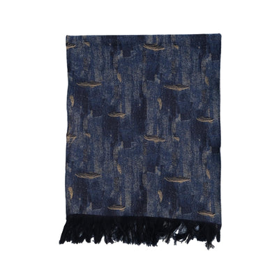 Pure Blue Japan Indigo Jacquard Boro Scarf