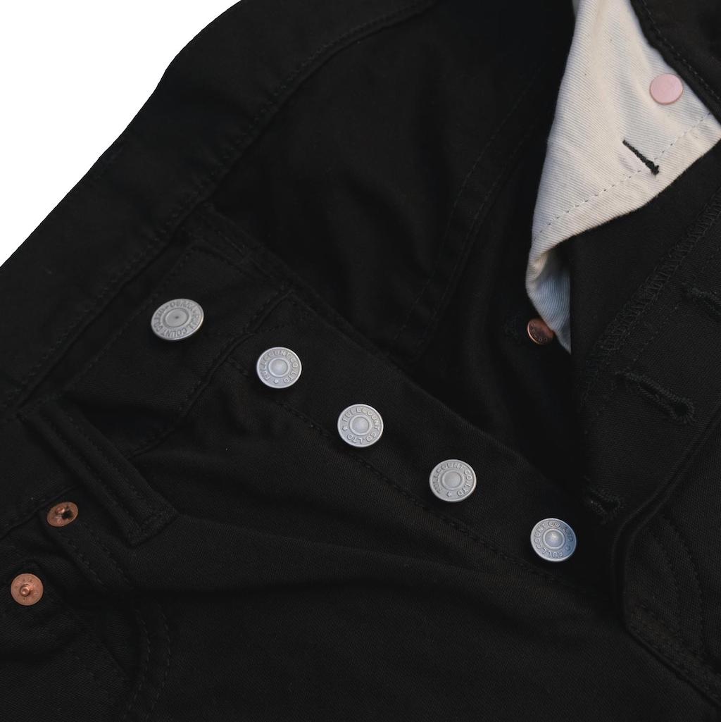 Fullcount Black Dobby Cloth Pants - Okayama Denim