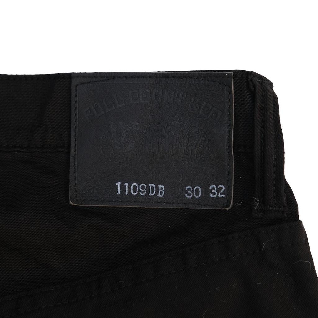 Fullcount Black Dobby Cloth Pants - Okayama Denim