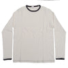 Loop & Weft Recycled Nep Plating Dot Seam L/S Tee (White)