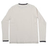 Loop & Weft Recycled Nep Plating Dot Seam L/S Tee (White)