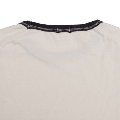 Loop & Weft Recycled Nep Plating Dot Seam L/S Tee (White)