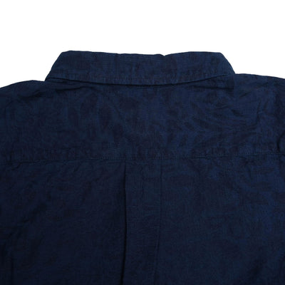 Momotaro Indigo Dyed Floral Jacquard Shirt