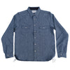 Samurai Jeans SSS23-AM Natural Indigo Twisted Yarn Work Shirt