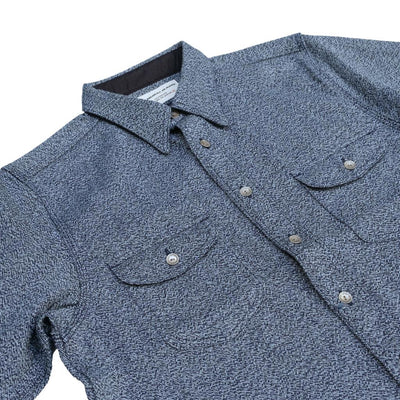 Samurai Jeans SSS23-AM Natural Indigo Twisted Yarn Work Shirt