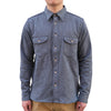 Samurai Jeans SSS23-AM Natural Indigo Twisted Yarn Work Shirt