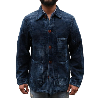 Studio D'Artisan Distressed Indigo Sashiko Coverall