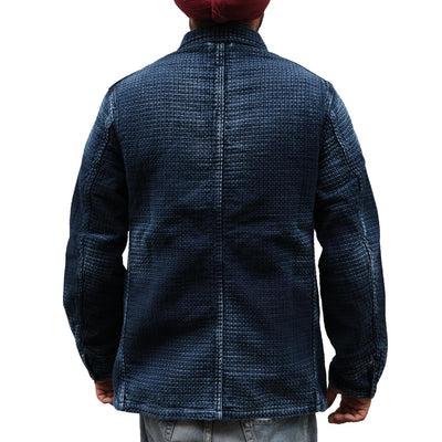 Studio D'Artisan Distressed Indigo Sashiko Coverall