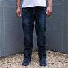 Studio D'Artisan Distressed Indigo Sashiko Pants (Slim Tapered)