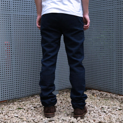 Studio D'Artisan Indigo Sashiko Pants (Slim Tapered)