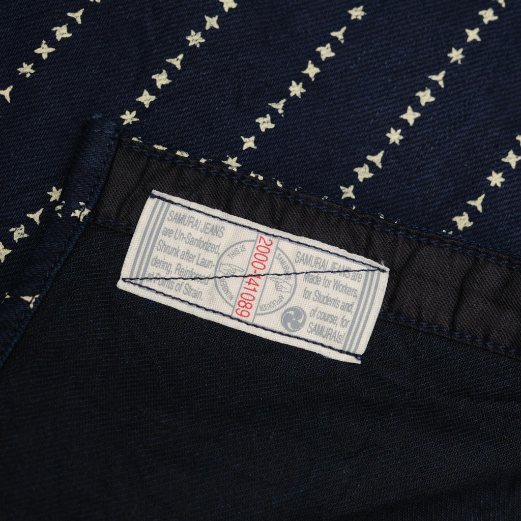 Samurai Jeans SSS-SHR01 Indigo x Black 