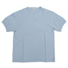 Loop & Weft Combed Yarn High Gauge Pile Crewneck Tee (Turquoise)