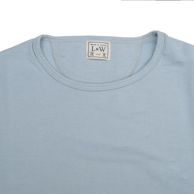 Loop & Weft Combed Yarn High Gauge Pile Crewneck Tee (Turquoise)