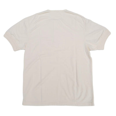 Loop & Weft Combed Yarn High Gauge Pile Crewneck Tee (Ivory)