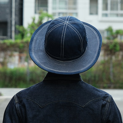 The Factory Made Denim Fatigue Hat