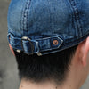 The Factory Made Distressed Denim Mechanic Cap