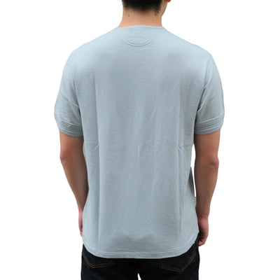 Loop & Weft Combed Yarn High Gauge Pile Classic Henley (Turquoise)