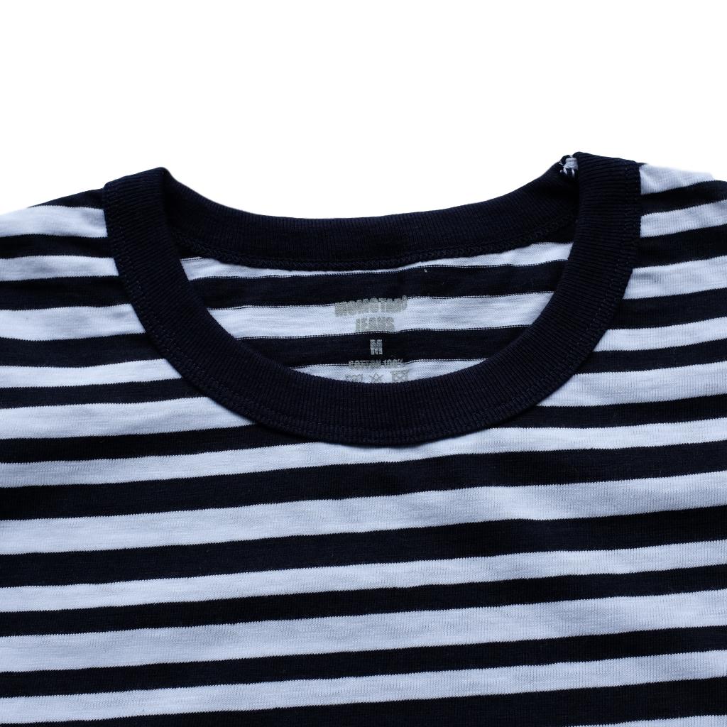 Momotaro Original Border LS Tee (Navy) - Okayama Denim