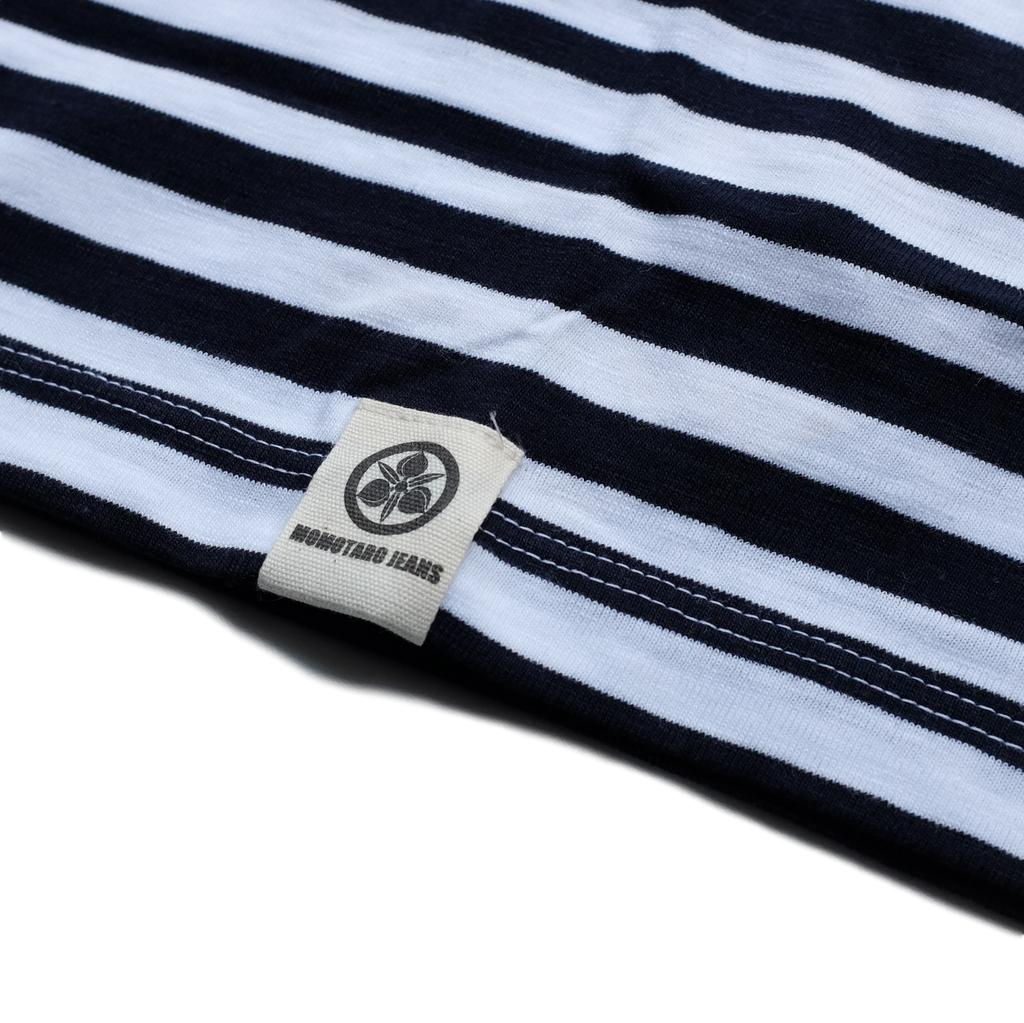 Momotaro Original Border LS Tee (Navy)