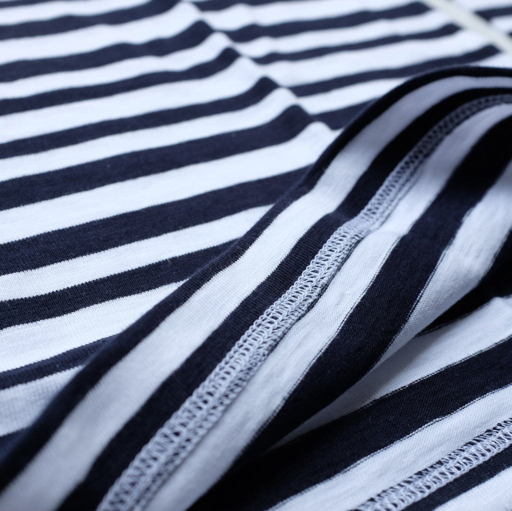 Momotaro Original Border LS Tee (Navy)