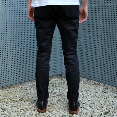 OD+SJ 17oz. "Kuro" Black x Black Selvedge Jeans (Comfort Tapered) - Okayama Denim Jeans - Selvedge