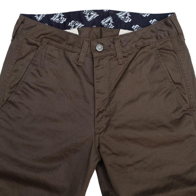 Momotaro High Count West Point Work Pants (Olive) - Okayama Denim Pants - Selvedge