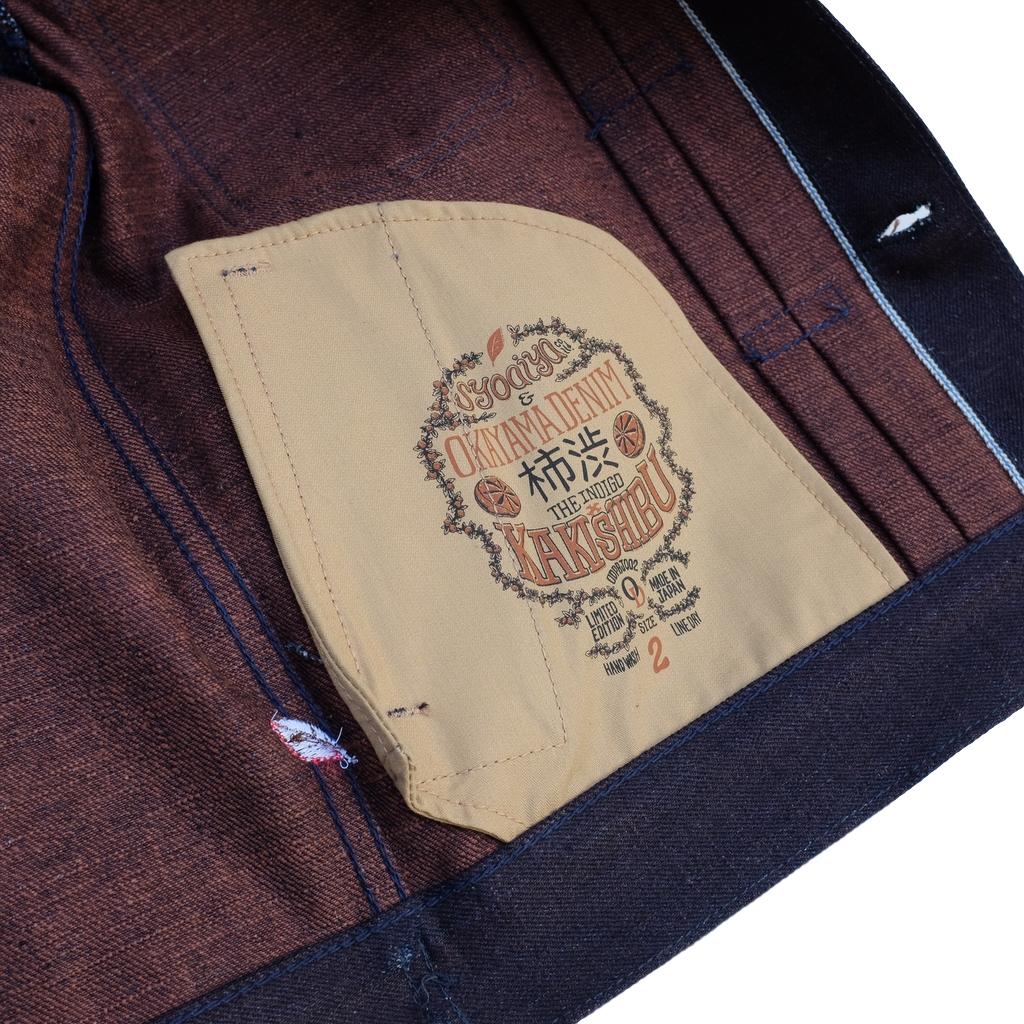 OD+PBJ 18oz. "Kakishibu" Type II Selvedge Jacket - Okayama Denim Jacket - Selvedge