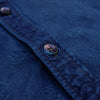 OD+MJ Indigo Dyed Jacquard Crest Shirt - Okayama Denim Shirt - Selvedge