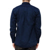 OD+MJ Indigo Dyed Jacquard Crest Shirt - Okayama Denim Shirt - Selvedge