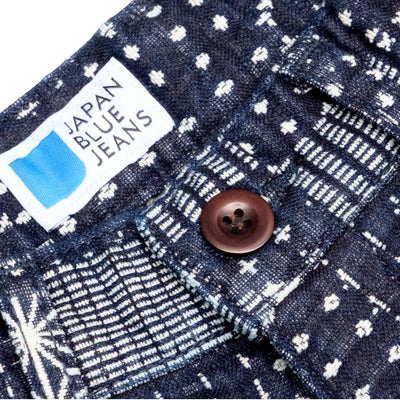 Japan Blue Indigo Patchwork Sashiko Shorts