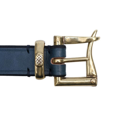 OD+IC Natural Indigo Dyed Horsehide Fireman Belt