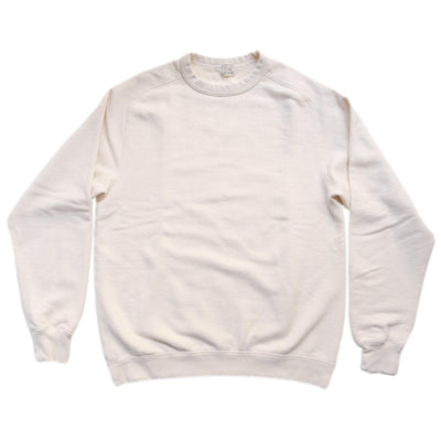 Loop & Weft Herringbone Pile Crewneck Sweatshirt (Ivory)