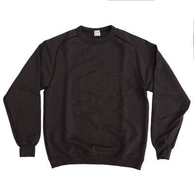 Loop & Weft Herringbone Pile Crewneck Sweatshirt (Black)