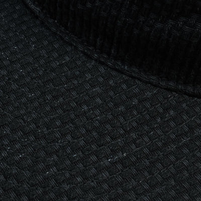 The Factory Made Sashiko 8-Panel Cap (Black)