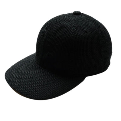 The Factory Made Sashiko 8-Panel Cap (Black)