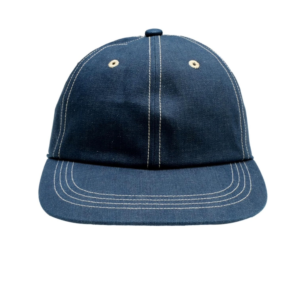 The Factory Made Selvedge Denim 6-Panel Cap - Okayama Denim
