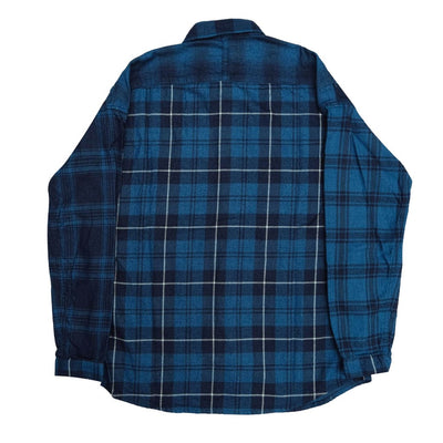 FDMTL Indigo Dyed Obi Strip Check Shirt