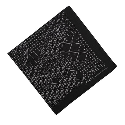 FDMTL Boro Sashiko Inspired Bandana (Black)