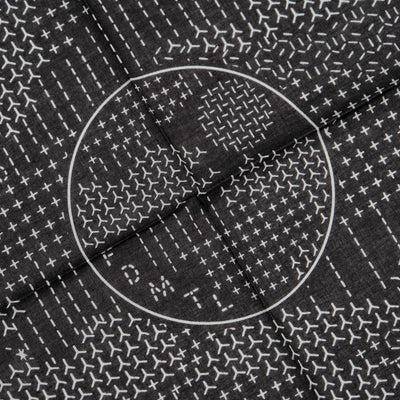 FDMTL Boro Sashiko Inspired Bandana (Black)