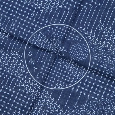 FDMTL Boro Sashiko Inspired Bandana (Indigo)