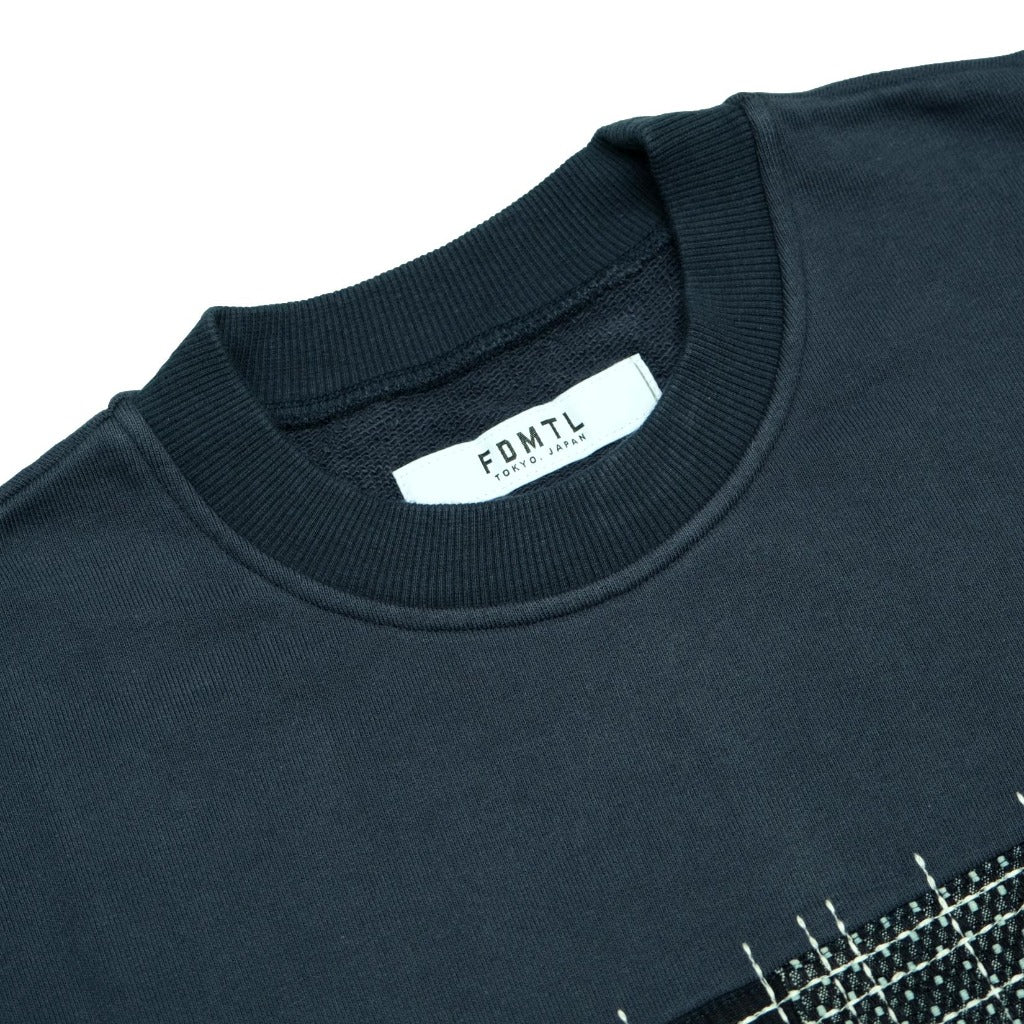 FDMTL Boro Patchwork Sweatshirt - Okayama Denim