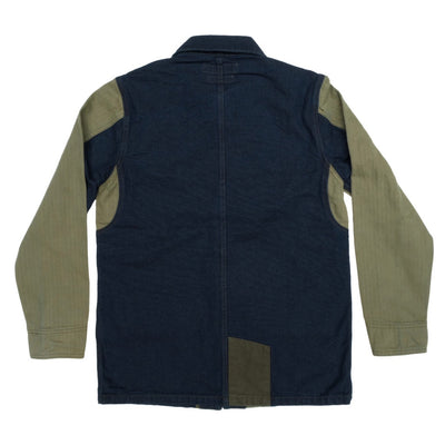 FDMTL Khaki x Indigo Patchwork Coverall