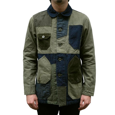 FDMTL Khaki x Indigo Patchwork Coverall