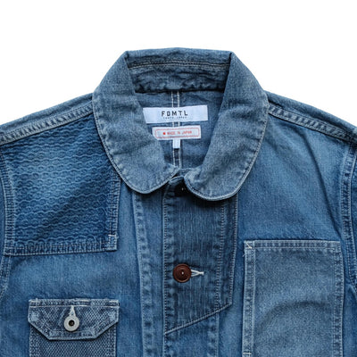 FDMTL "3 Year Wash" Indigo Patchwork Coverall