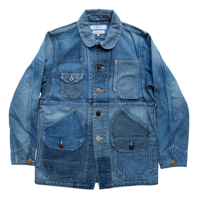 FDMTL "3 Year Wash" Indigo Patchwork Coverall