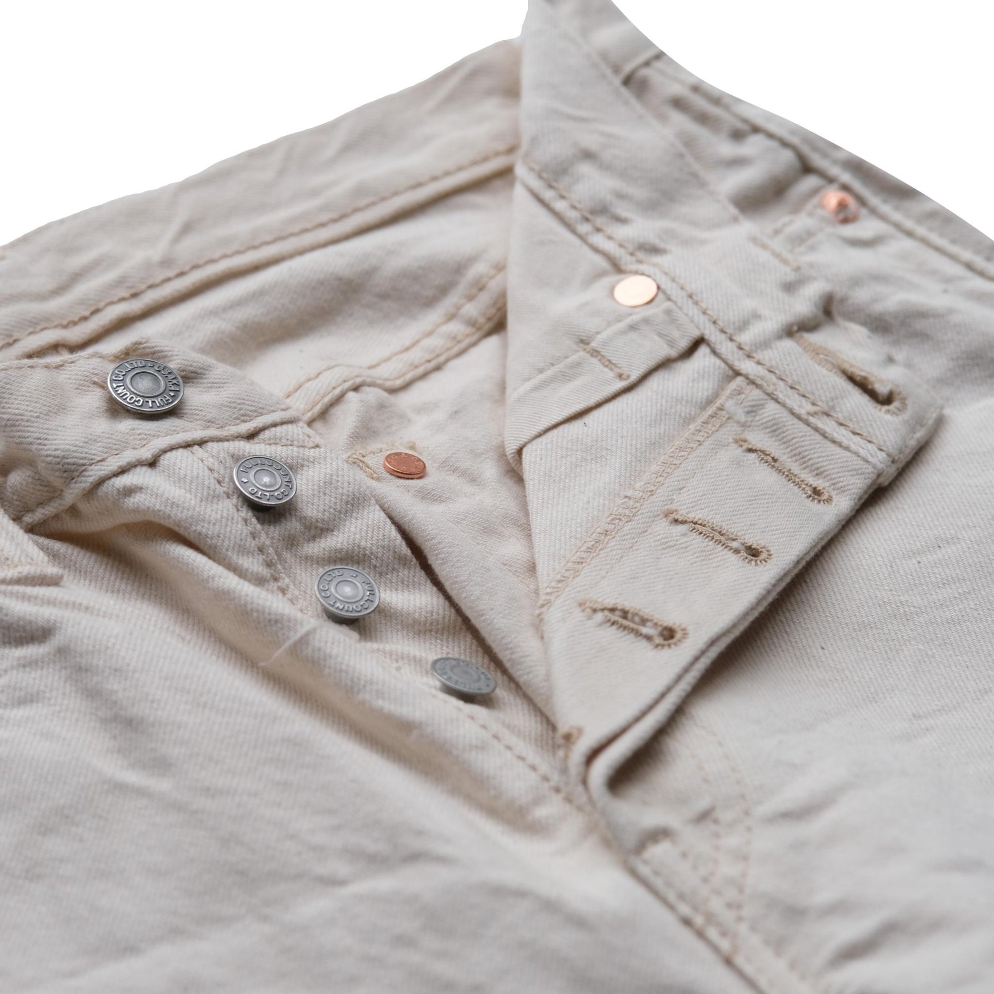 Fullcount 1108EC Ecru Selvedge Jeans (Slim Straight)