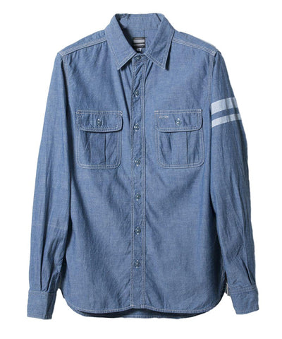 Momotaro SJ091 GTB 5oz. Chambray Shirt - Okayama Denim