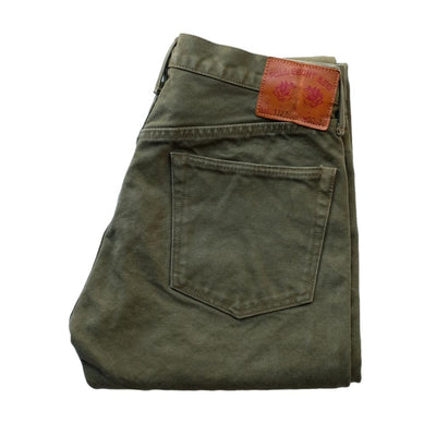 Fullcount Paraffin Canvas Pants (Olive)