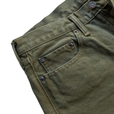 Fullcount Paraffin Canvas Pants (Olive)