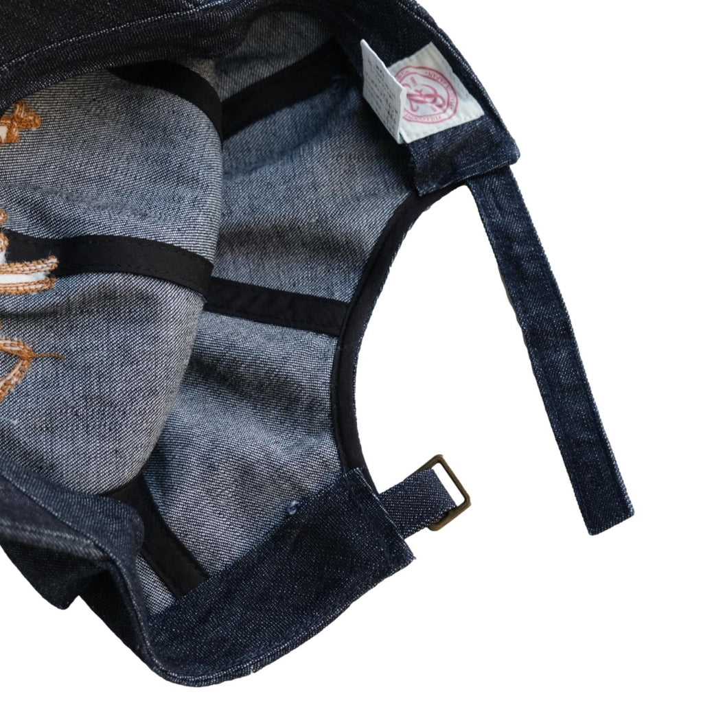 Fullcount Chain Embroidery Denim Baseball Cap